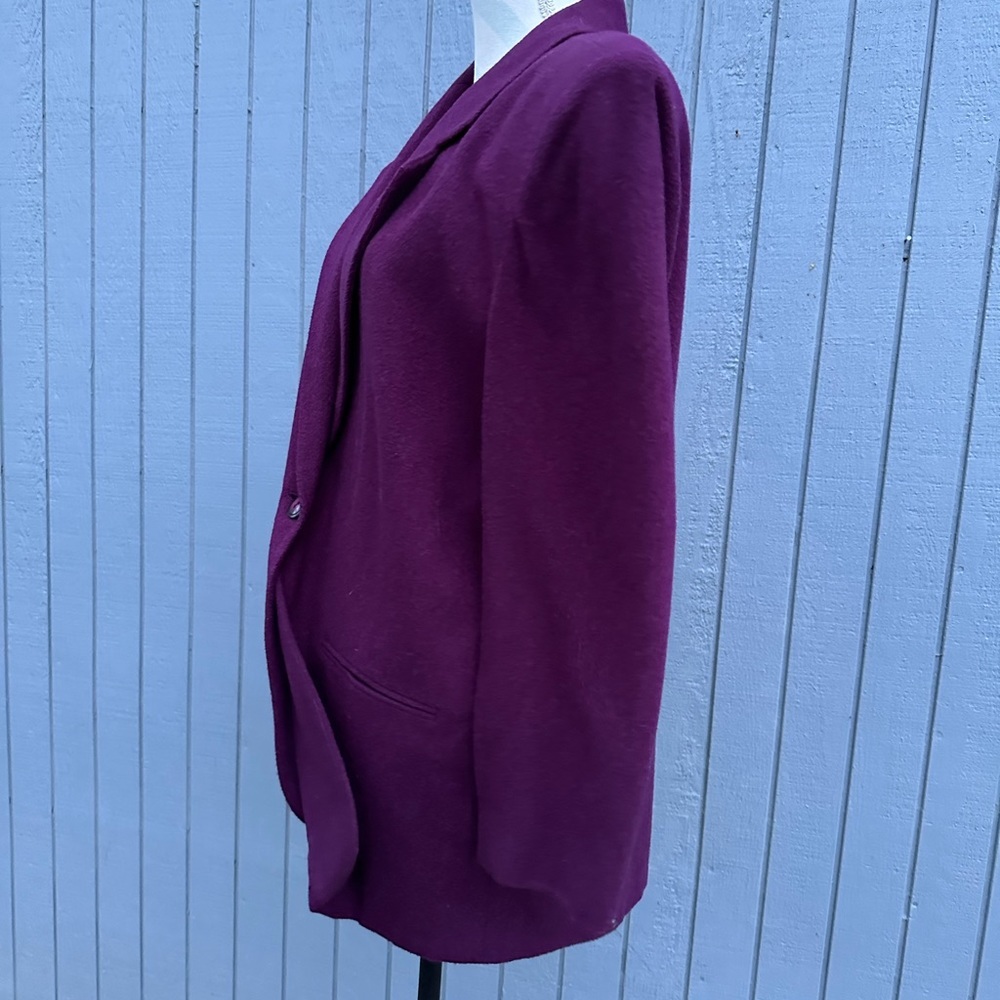 Pretty Plum Wool Blend Blazer - Picture 9 of 11